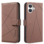 Geometric Pattern RFID Leather Phone Case, For iPhone 18 Pro/17 Pro, For iPhone 18 Pro Max/17 Pro Max, For iPhone 16e / 17e, For iPhone 17, For iPhone Air, For iPhone 16 Pro Max, For iPhone 16 Pro, For iPhone 16 Plus