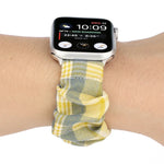JK Uniform Style Cloth + Stainless Steel Watch Wrist Strap, For Apple Watch Series 7 45mm / 6 & SE & 5 & 4 44mm / 3 & 2 & 1 42mm, For Apple Watch Series 7 41mm / 6 & SE & 5 & 4 40mm / 3 & 2 & 1 38mm