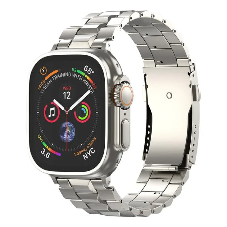 T-shaped Turtle Buckle Detachable Titanium Watch Band, For Apple Watch 46mm / 49mm / 45mm / 44mm, For Apple Watch 42mm / 41mm / 40mm / 38mm
