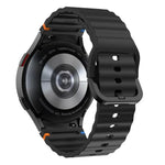 xDfind Wavy Grain Stitched Colorful Buckle Silicone Watch Band, For Samsung Galaxy Watch FE / 7 / 6 / 5 / 4