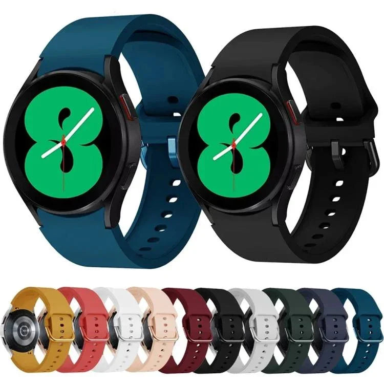 xDfind Solid Color Colorful Buckle Quick Release Silicone Watch Band, For Samsung Galaxy Watch7 / Watch FE 40mm, For Samsung Galaxy Watch6 / Watch6 Classic, For Samsung Galaxy Watch5 / Watch5 Pro, For Samsung Galaxy Watch4 / Watch4 Classic