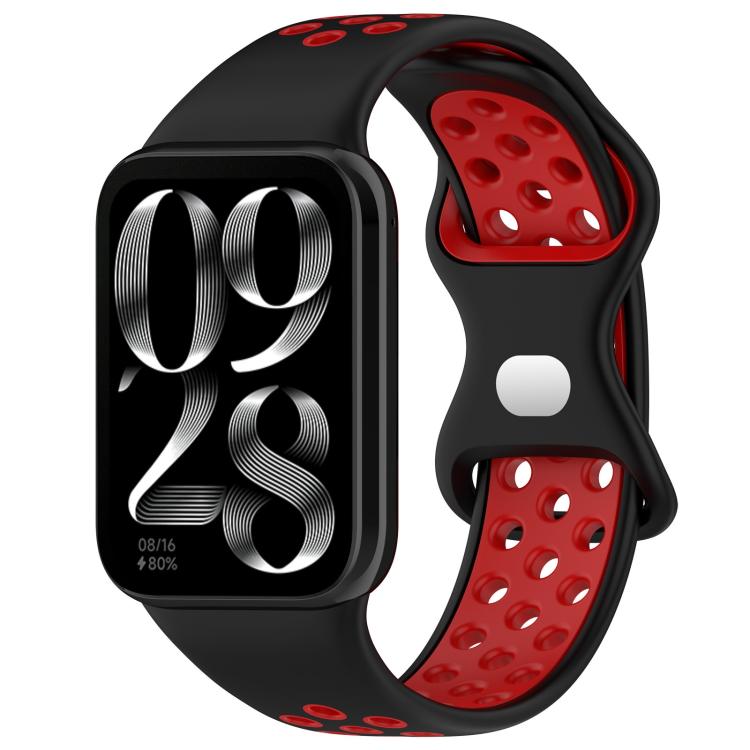 xDfind Dual Color Butterfly Buckle Silicone Watch Band, For Xiaomi Band 10 Pro/9 Pro/Redmi Watch 6/5/4, For Redmi Watch 5 / Redmi Watch 4