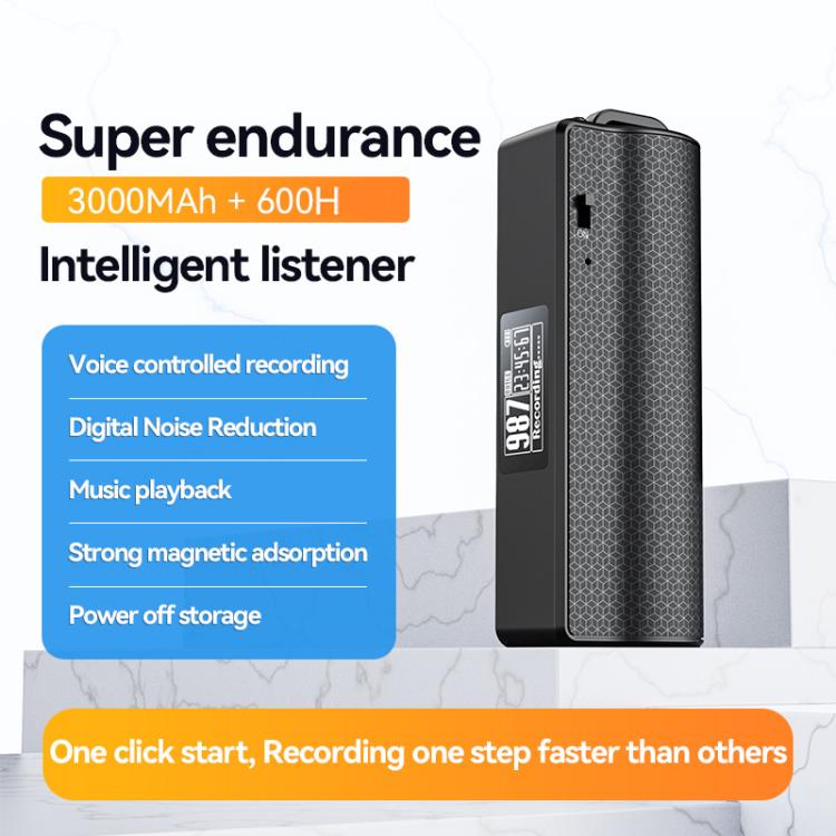 JNN Q70P OLED Display Magnetic Noise Reduction Voice Recording Pen Support APP Control, 8GB, 16GB, 32GB, 64GB, 128GB