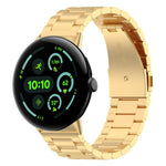 xDfind Three Beads Quick Release Metal Watch Band, For Google Pixel Watch 5 / 4 / 3 / 2 / 1 41mm, For Google Pixel Watch 5 / 4 / 3 45mm