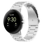 xDfind Three Beads Quick Release Metal Watch Band, For Google Pixel Watch 5 / 4 / 3 / 2 / 1 41mm, For Google Pixel Watch 5 / 4 / 3 45mm