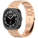 xDfind Three Beads Metal Watch Band, For Samsung Galaxy Watch Ultra 47mm, For Samsung Galaxy Watch 7 / FE / 6 / 5 / 4, For Samsung Galaxy Fit3