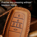 For Toyota Alphard Hallmo Crazy Horse Cowhide Car Key Protection Cover, For Toyota Alphard 4-button, For Toyota Alphard 5-button