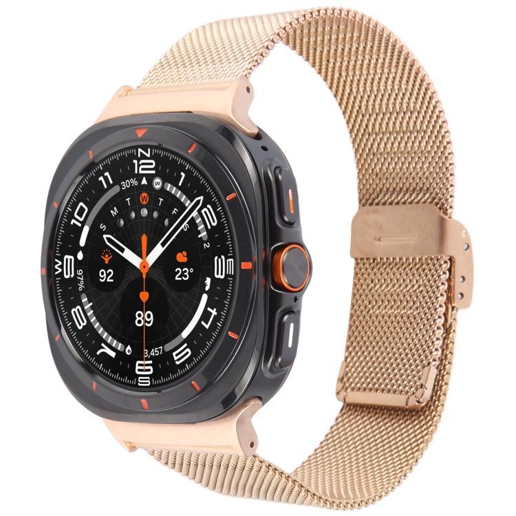 Milanese Integrated Buckle Metal Watch Band, For Samsung Galaxy Watch Ultra 47mm / Ultra 2025