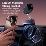 K10A Three-axis Folding Vacuum Adsorption Magnetic Car Phone Holder, K10A (White), K10A (Black), K10A (Grey)