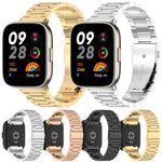 xDfind Three-Bead Stainless Steel Metal Watch Band, For Redmi Watch 3