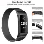 xDfind Milanese Magnetic Stainless Steel Watch Band, For Fitbit Charge 3 / 4
