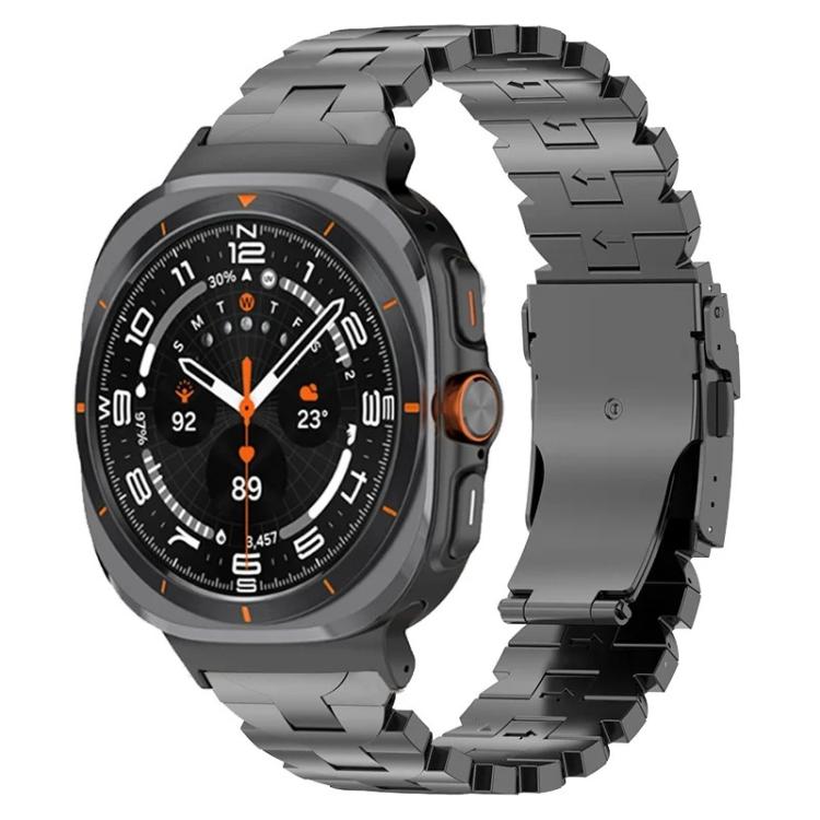 Butterfly Safety Buckle Titanium Alloy Watch Band, For Samsung Galaxy Watch Ultra 47mm / Ultra 2025