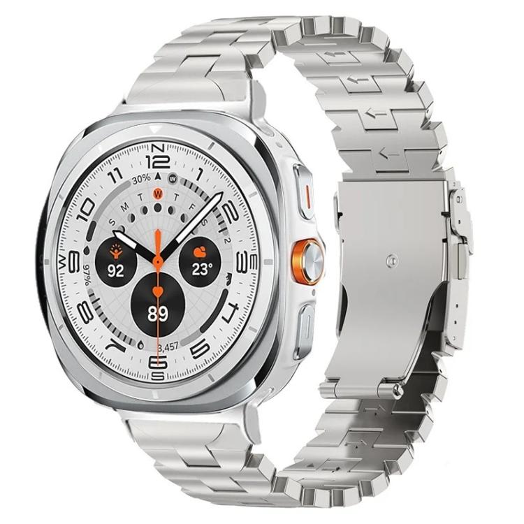 Butterfly Safety Buckle Titanium Alloy Watch Band, For Samsung Galaxy Watch Ultra 47mm / Ultra 2025