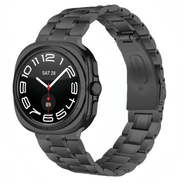 Five Beads Stainless Steel Metal Watch Band, For Samsung Galaxy Watch Ultra / Ultra 2025, For Samsung Galaxy Watch8 / Watch8 Classic