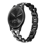 xDfind Small Twist Diamond Metal Watch Band, 20mm For COROS APEX 2 42mm / PACE 2, 20mm For Huawei Watch GT4 / GT3 / GT2, 20mm For Amazfit Bip U / Bip Lite / Bip 3 Pro, 20mm For Amazfit GTS4 Mini/3/2 /2e/2 Mini, 20mm For Xiaomi Haylou RS4 Plus LS11 / LS...