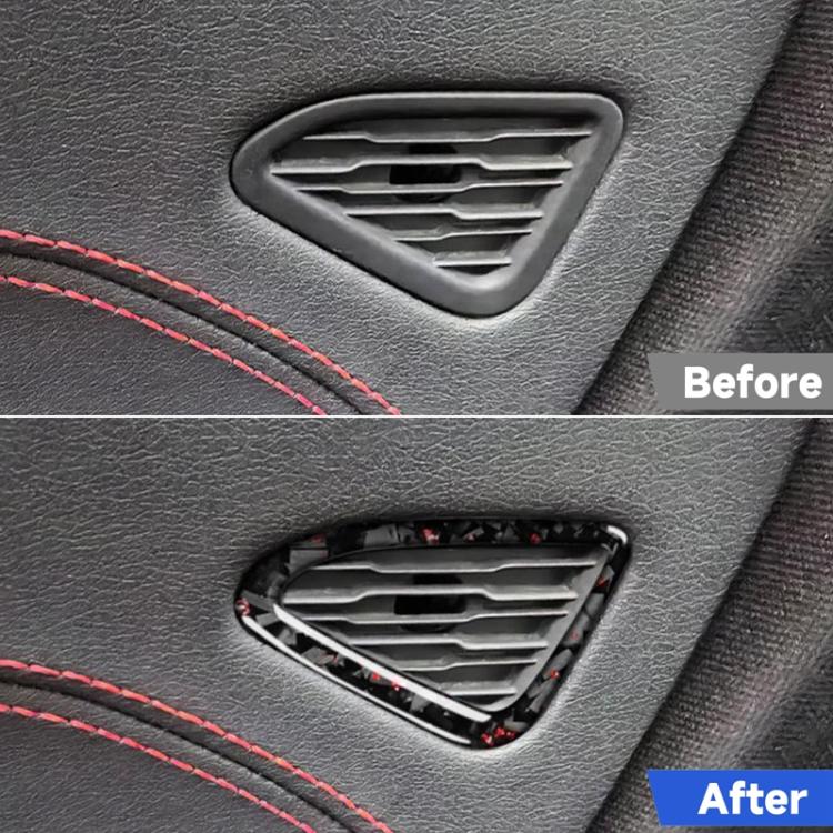 2pcs/Set Forged Gold Foil Carbon Fiber Car Door Air Outlet Decorative Sticker for Chevrolet Corvette C8 2020-, Left and Right Driver, Door Air Outlet