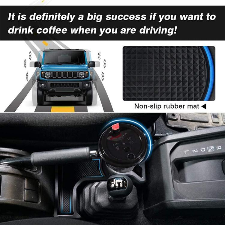 For Suzuki Jimny JB74 / JB64 2019- Car Automatic Transmission AT Central Control Storage Box, with Anti-slip Mats, Central Control Storage Box