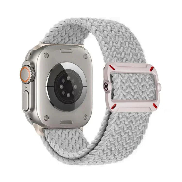 Double Loop Mechanical Buckle Nylon Braid Watch Band, For Apple Watch 42mm / 41mm / 40mm / 38mm