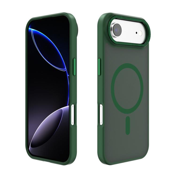 Kalebol Metal Lens Frame MagSafe Frosted PC Phone Case, For iPhone 17 Pro Max, For iPhone 17 Pro, For iPhone 17, For iPhone Air, For iPhone 16 Pro Max