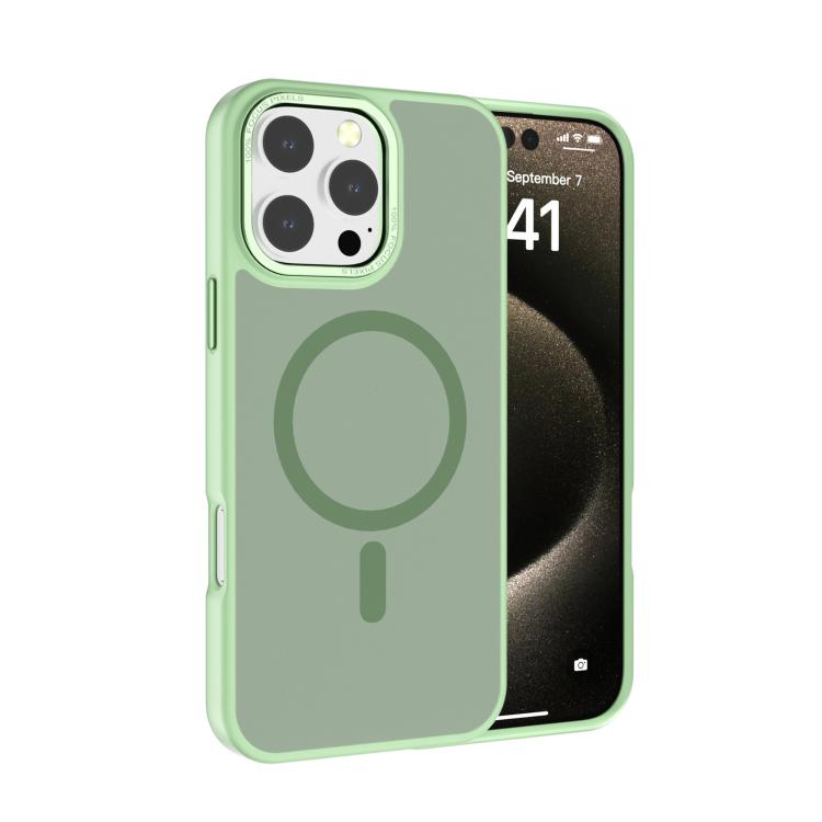 Kalebol Metal Lens Frame MagSafe Frosted PC Phone Case, For iPhone 17 Pro Max, For iPhone 17 Pro, For iPhone 17, For iPhone Air, For iPhone 16 Pro Max