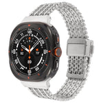 Magnetic Snap Clasp Steel Mesh Metal Watch Band, For Samsung Galaxy Watch Ultra 47mm / Ultra 2025