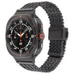 Magnetic Snap Clasp Steel Mesh Metal Watch Band, For Samsung Galaxy Watch Ultra 47mm / Ultra 2025