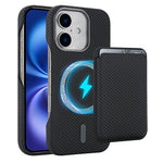Carbon Fiber MagSafe Magnetic Card Holder Phone Case, For iPhone 17 Pro Max, For iPhone 17 Pro, For iPhone 17, For iPhone Air, For iPhone 16 Pro Max, iPhone 16 Pro, For iPhone 16 Plus, For iPhone 16, For iPhone 15 Pro Max