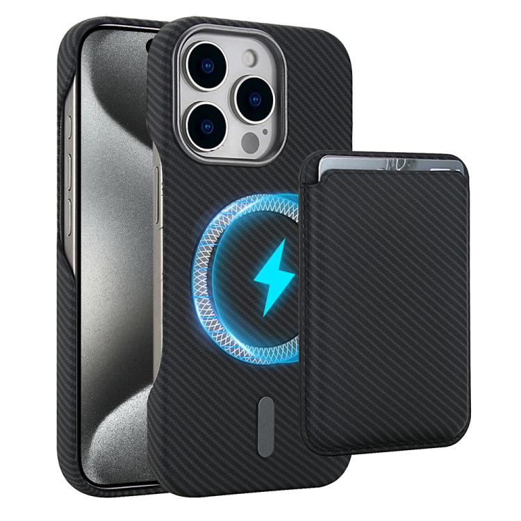 Carbon Fiber MagSafe Magnetic Card Holder Phone Case, For iPhone 17 Pro Max, For iPhone 17 Pro, For iPhone 17, For iPhone Air, For iPhone 16 Pro Max, iPhone 16 Pro, For iPhone 16 Plus, For iPhone 16, For iPhone 15 Pro Max