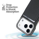 Carbon Fiber MagSafe Magnetic Card Holder Phone Case, For iPhone 17 Pro Max, For iPhone 17 Pro, For iPhone 17, For iPhone Air, For iPhone 16 Pro Max, iPhone 16 Pro, For iPhone 16 Plus, For iPhone 16, For iPhone 15 Pro Max