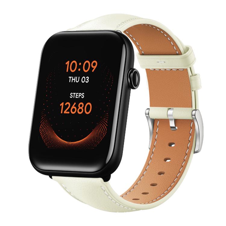xDfind Flat Head Black Shark Fine Grain Leather Watch Band, 20mm For Ticwatch GTH / E3 / E / 2, 22mm For Ticwatch Pro X / Pro3 / Pro / GTX / E2