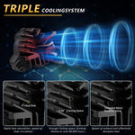 2pcs/Pack Car 80W High-power Matrix Triangle Cannon Work Light with Cable Set, Triangle