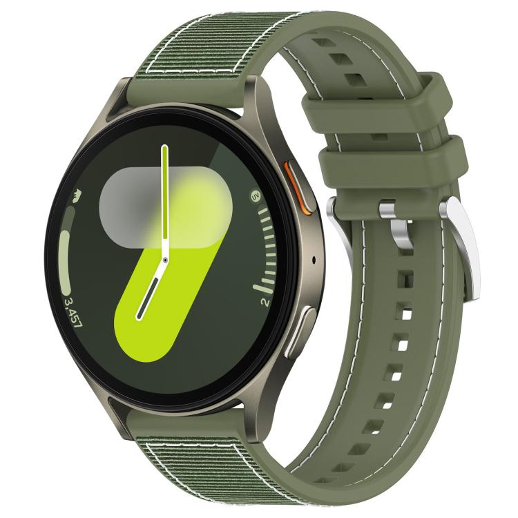 xDfind Hybrid Nylon Braid Silicone Watch Band, For Galaxy Watch Ultra2 2026 / 2025 / 1 2024 22mm, For Galaxy Watch 7 / 6 / 5 / FE 20mm