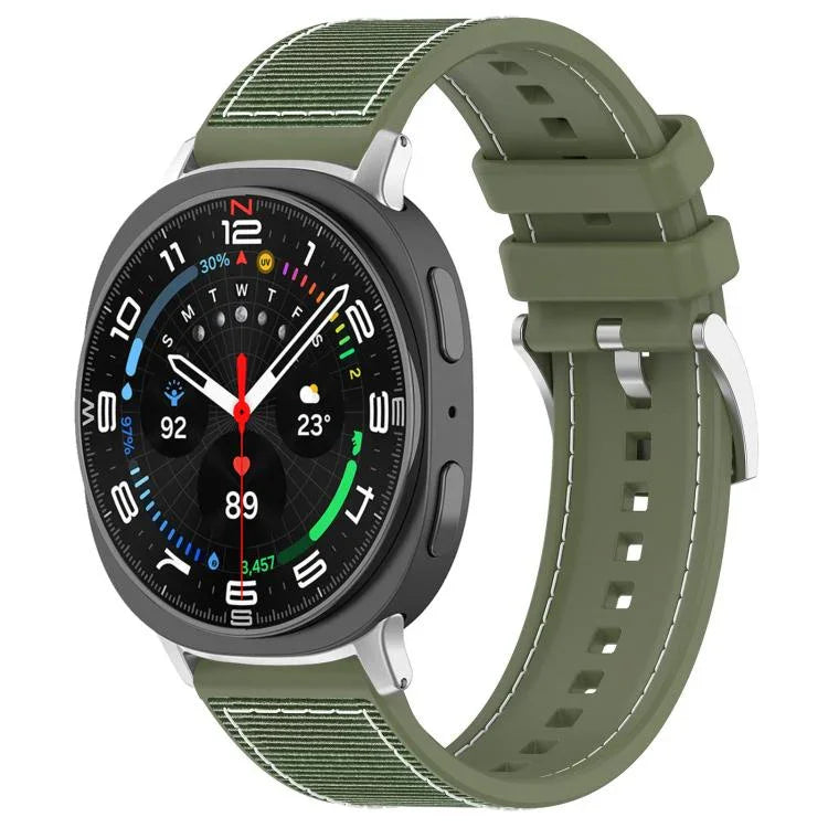 xDfind Hybrid Nylon Braid Silicone Watch Band, For Samsung Galaxy Watch Ultra/Ultra 2025 22mm, For Samsung Galaxy Watch 7 / 6 / 5 / FE 20mm