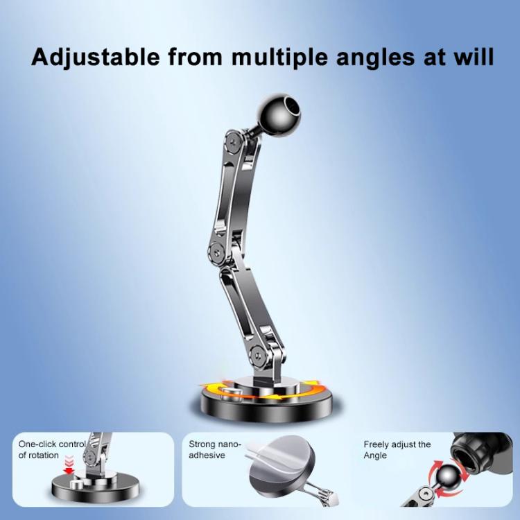 360 Degree Rotating Adhesive Magnetic Car Holder, 3-folding, 2-folding