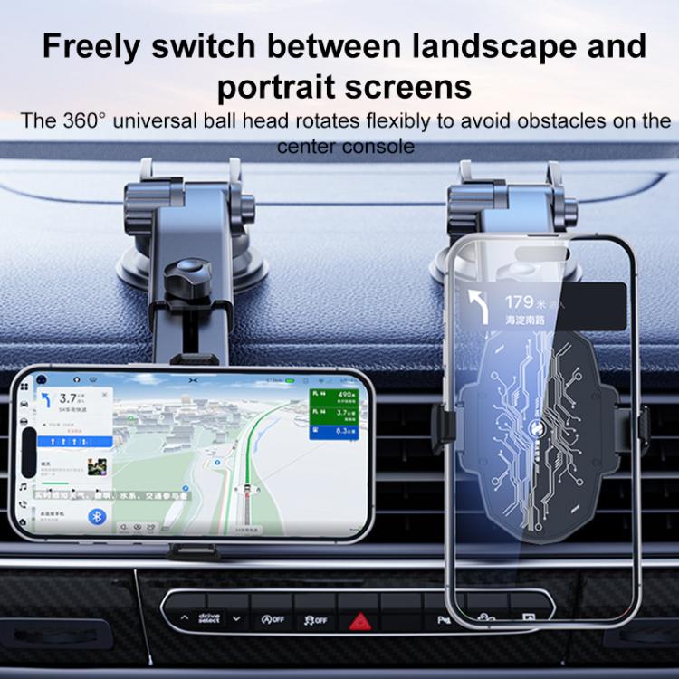 H5 17mm Universal Ball RGB Semiconductor Heat Dissipation Car Phone Holder Base, H5