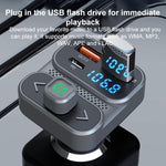 BC95 Car Bluetooth Hands-free Calling PD36W Fast Charging Car Voltage Monitoring, BC95