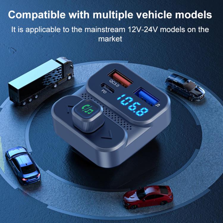 BC95 Car Bluetooth Hands-free Calling PD36W Fast Charging Car Voltage Monitoring, BC95