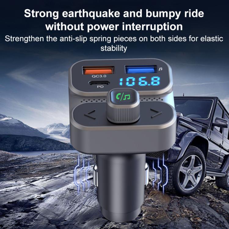 BC95 Car Bluetooth Hands-free Calling PD36W Fast Charging Car Voltage Monitoring, BC95