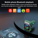 BC91 Car Bluetooth Hands-free Calling PD36W Fast Charging with Atmosphere Light, BC91