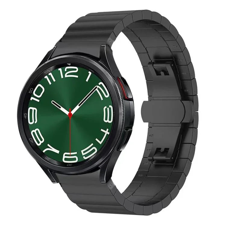 xDfind One-bead Bamboo Solid Stainless Steel Watch Band, For Samsung Galaxy Watch8 / Wacth8 Classic 22mm, For Samsung Galaxy Watch 7 / 6 / 5 / FE 20mm, For Samsung Galaxy Fit3 SM-R390 18mm