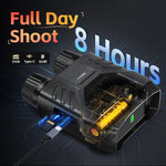 FNIRSI NVS-40 Small Portable Outdoor 4K Full Color HD Infrared Binocular Night Vision Device, NVS-40