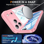 Life Waterproof MagSafe Magnetic Rugged Phone Case, For iPhone 18 Pro, For iPhone 18 Pro Max, For iPhone 17 Pro Max, For iPhone 17 Pro