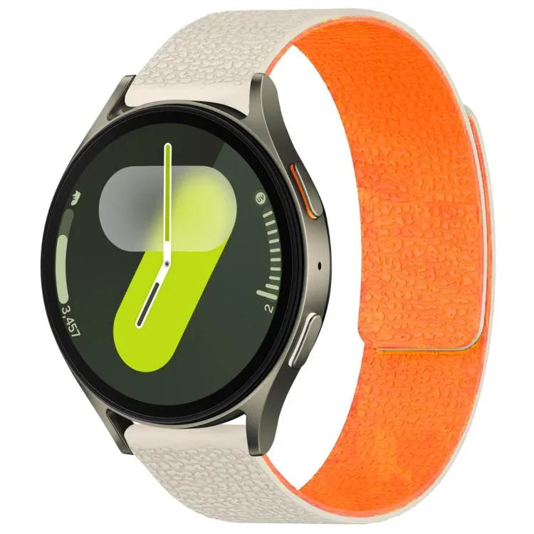xDfind Litchi Texture Magnetic Silicone Watch Band, For Samsung Galaxy Watch Ultra/Ultra 2025, For Samsung Galaxy Watch8 / 8 Classic, For Samsung Galaxy Watch 7 / 6 / 5 / FE, For Samsung Galaxy Fit3 SM-R390