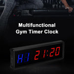 KYX--0015 1.5 inch 6-digit Cycle Interval Fitness Exercise Multi-function Timer, AU Plug, US Plug, EU Plug, UK Plug