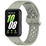 xDfind Colorful Buckle Solid Color Breathable Silicone Watch Band, For Samsung Galaxy Fit3