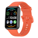 xDfind Quick Release Solid Color Silicone Watch Band, For Huawei Watch Fit 2