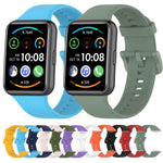 xDfind Quick Release Solid Color Silicone Watch Band, For Huawei Watch Fit 2