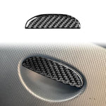 Carbon Fiber Car Passenger Seat Storage Box Handle Decorative Sticker for SEAT Leon 2005-2012, Left and Right Driver, Passenger Seat Storage Box Handle