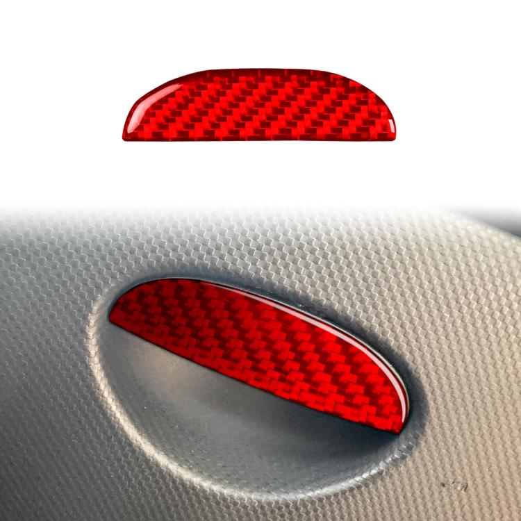 Carbon Fiber Car Passenger Seat Storage Box Handle Decorative Sticker for SEAT Leon 2005-2012, Left and Right Driver, Passenger Seat Storage Box Handle