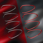 4pcs/Set Carbon Fiber Car Inner Door Handle Panel Decorative Sticker for SEAT Leon 2005-2012, Left and Right Driver, Inner Door Handle Panel